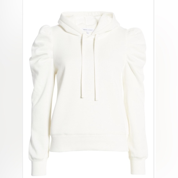 Rebecca Minkoff Janine Puff Shoulder Sweatshirt Top - Picture 2 of 8